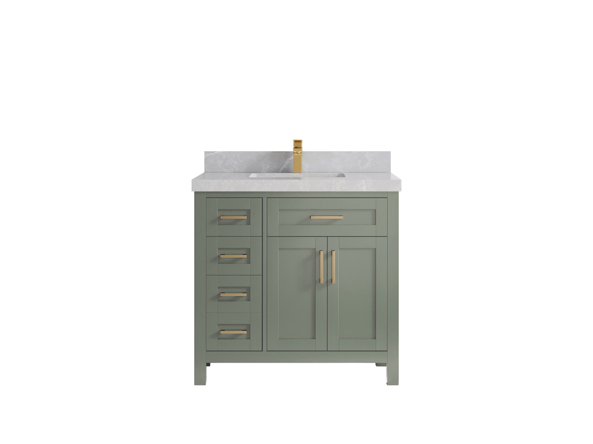 Cambridge 36 in. W x 22 in. D Single Center Sink Bathroom vanity - Willow Bath and Vanity