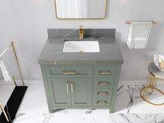 Cambridge 36 in. W x 22 in. D Single Center Sink Bathroom Vanity - photo 32