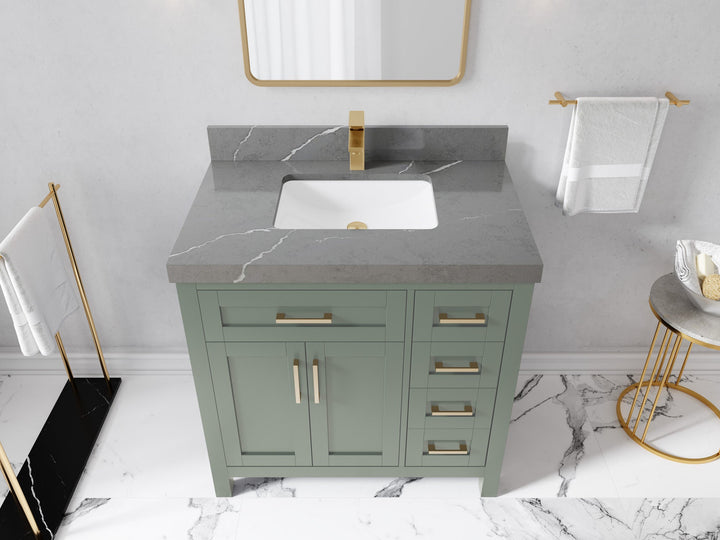 Cambridge 36 in. W x 22 in. D Single Center Sink Bathroom Vanity - photo 38