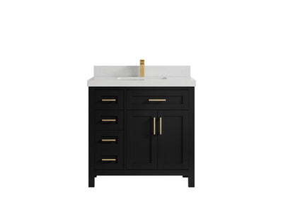 Cambridge 36 in. W x 22 in. D Single Center Sink Bathroom vanity - Willow Bath and Vanity