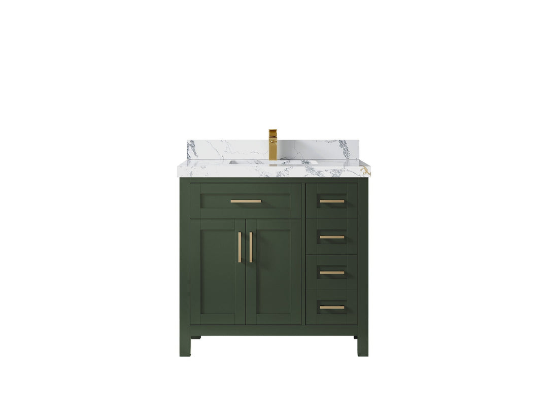Cambridge 36 in. W x 22 in. D Single Center Sink Bathroom Vanity - Willow Bath and Vanity