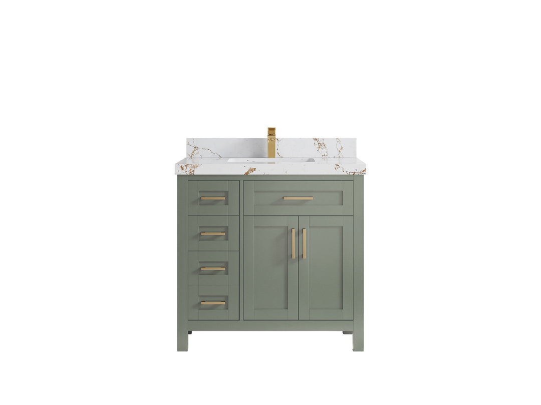 Cambridge 36 in. W x 22 in. D Single Center Sink Bathroom vanity - Willow Bath and Vanity