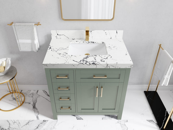 Cambridge 36 in. W x 22 in. D Single Center Sink Bathroom vanity - photo 14