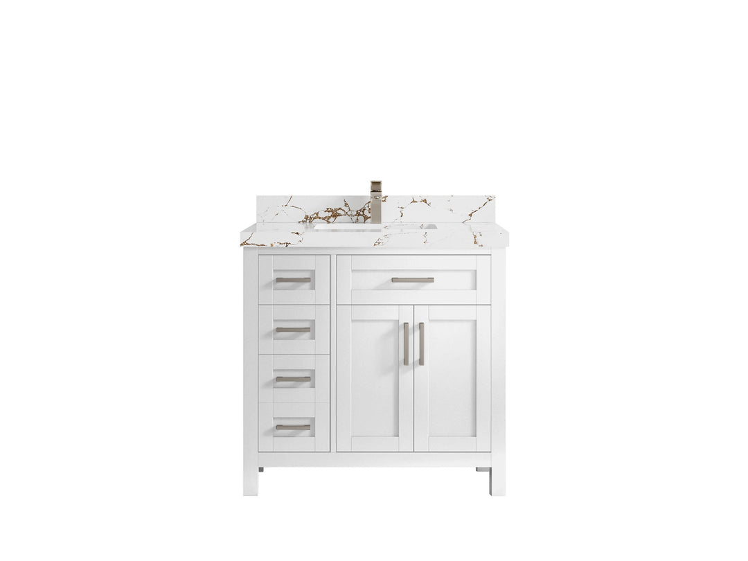 Cambridge 36 in. W x 22 in. D Single Center Sink Bathroom vanity - Willow Bath and Vanity