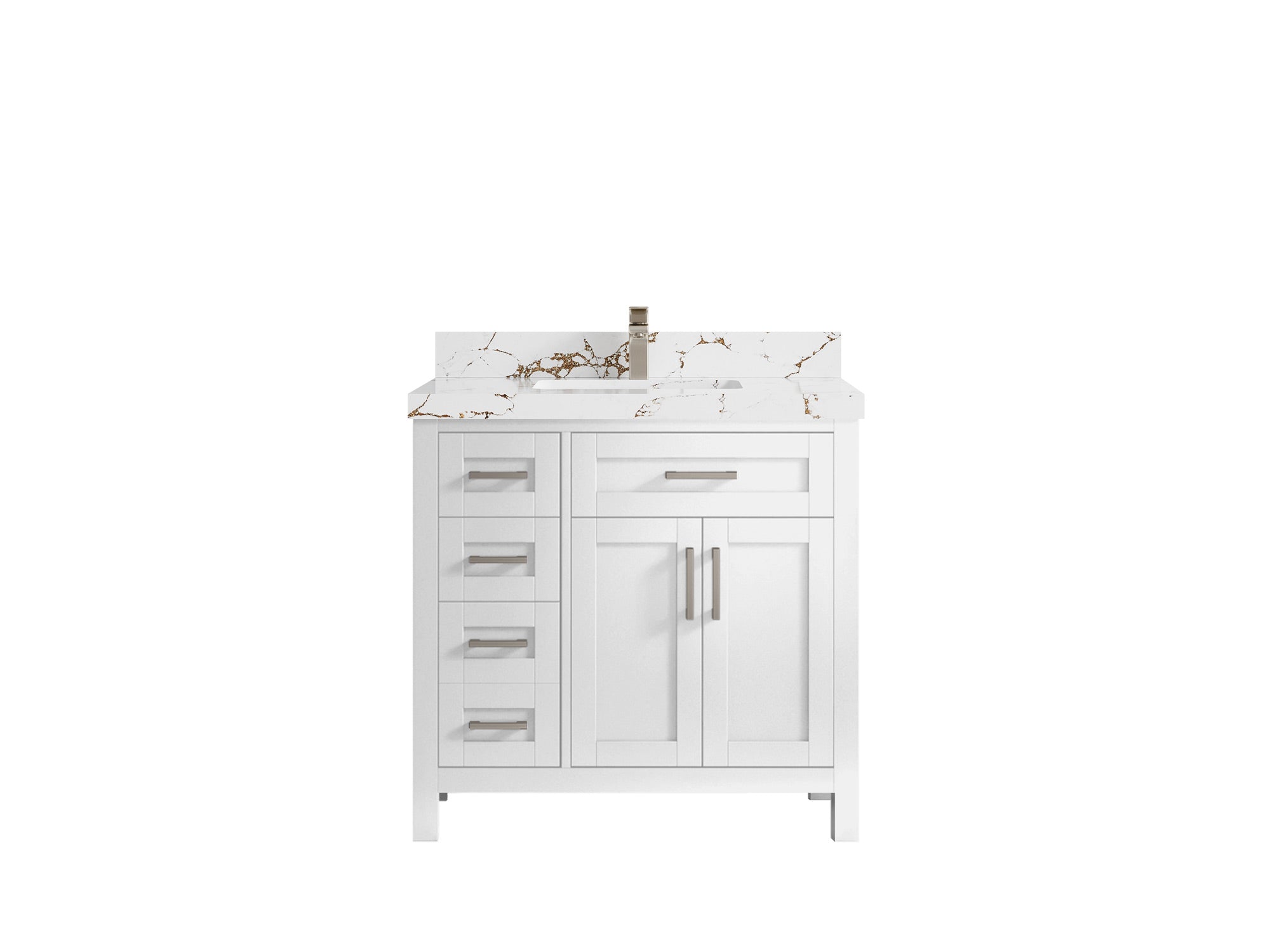 Cambridge 36 in. W x 22 in. D Single Center Sink Bathroom vanity - Willow Bath and Vanity