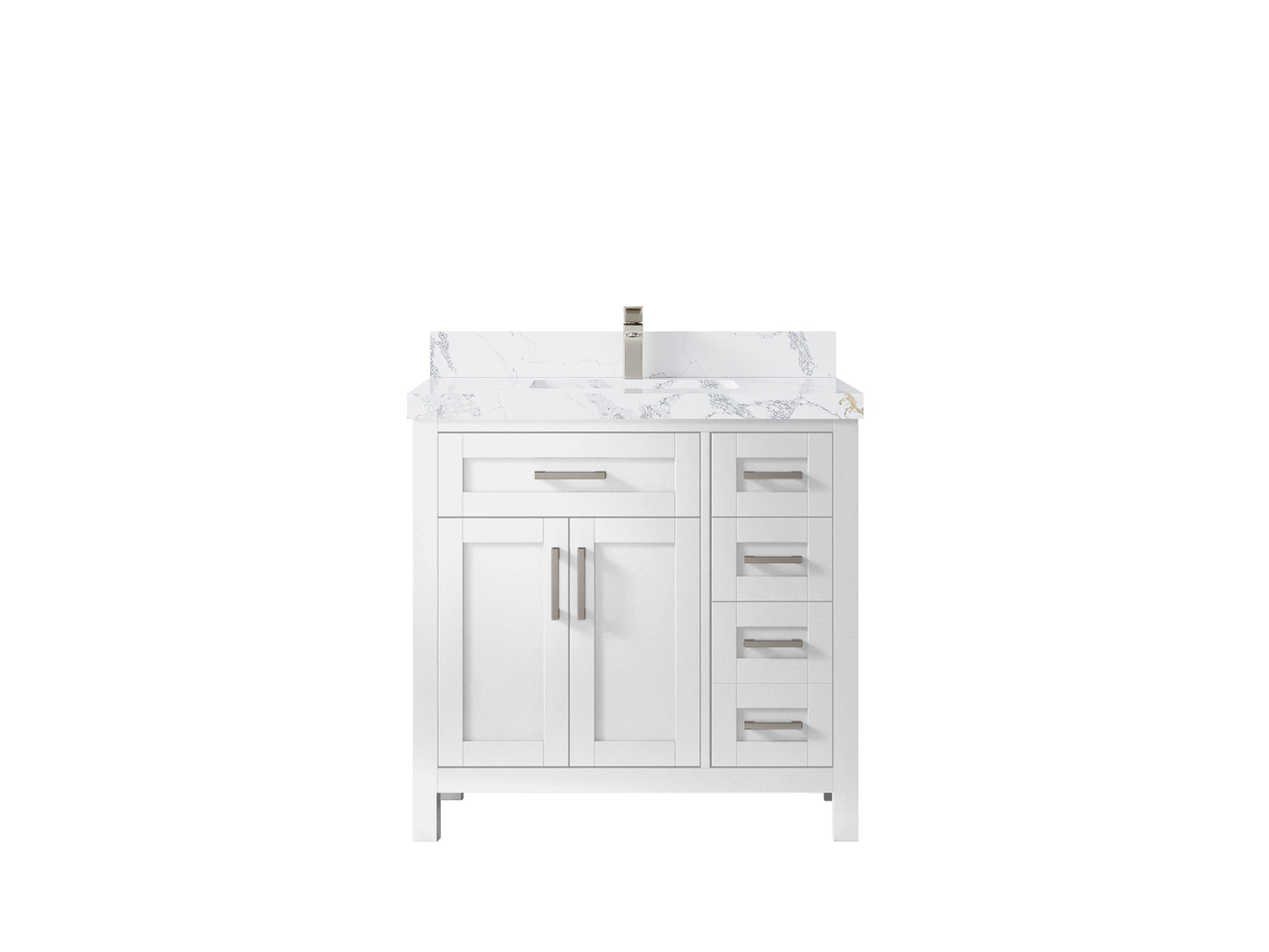 Cambridge 36 in. W x 22 in. D Single Center Sink Bathroom Vanity - Willow Bath and Vanity