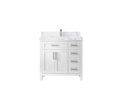 Cambridge 36 in. W x 22 in. D Single Center Sink Bathroom Vanity - Willow Bath and Vanity