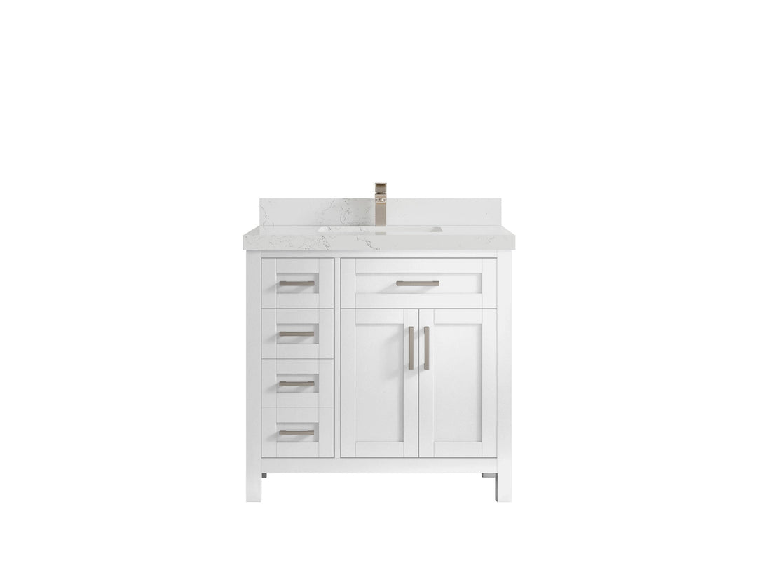 Cambridge 36 in. W x 22 in. D Single Center Sink Bathroom vanity - Willow Bath and Vanity