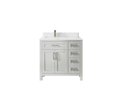Cambridge 36 in. W x 22 in. D Single Center Sink Bathroom Vanity - Willow Bath and Vanity