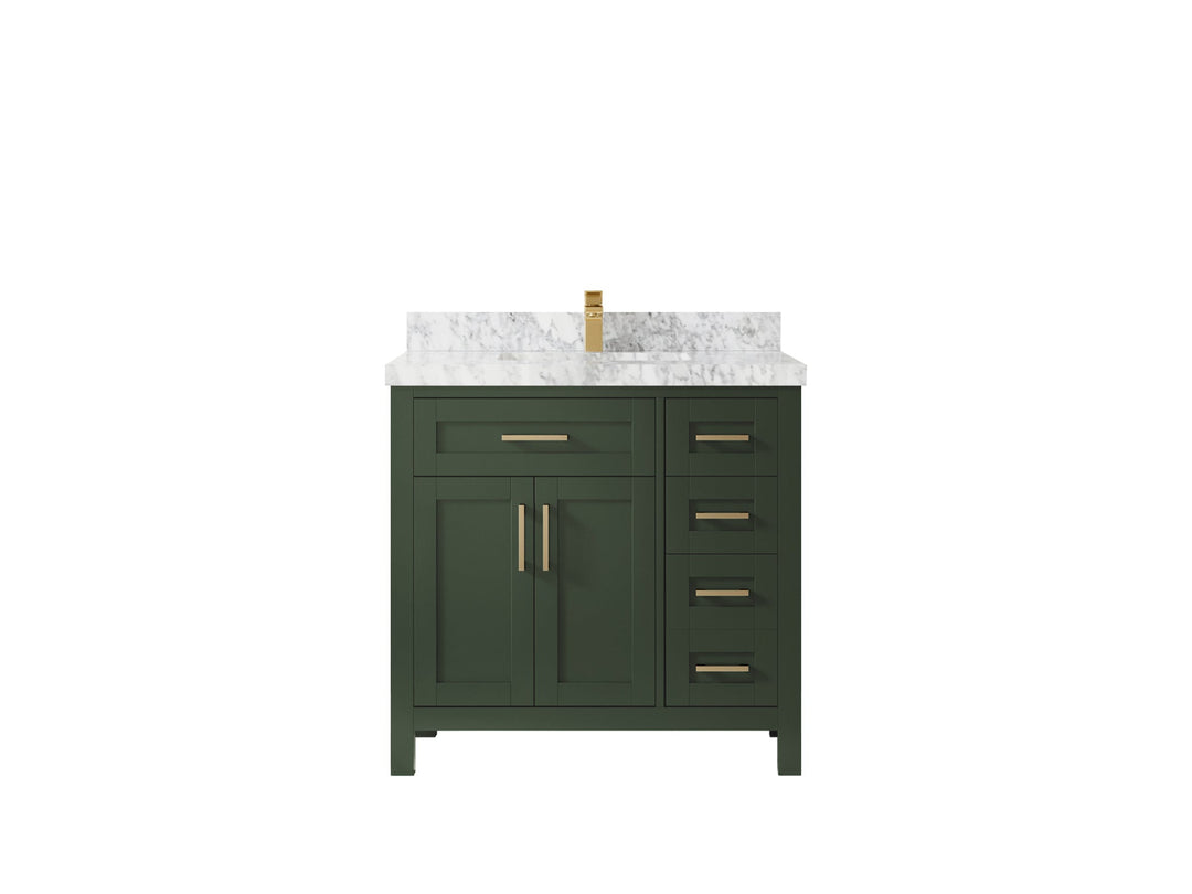 Cambridge 36 in. W x 22 in. D Single Center Sink Bathroom Vanity - Willow Bath and Vanity