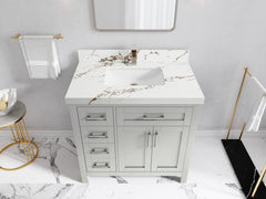 Cambridge 36 in. W x 22 in. D Single Center Sink Bathroom vanity - photo 31
