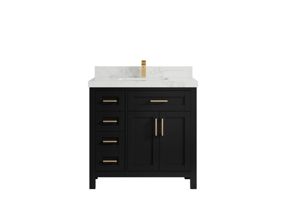 Cambridge 36 in. W x 22 in. D Single Center Sink Bathroom vanity - Willow Bath and Vanity