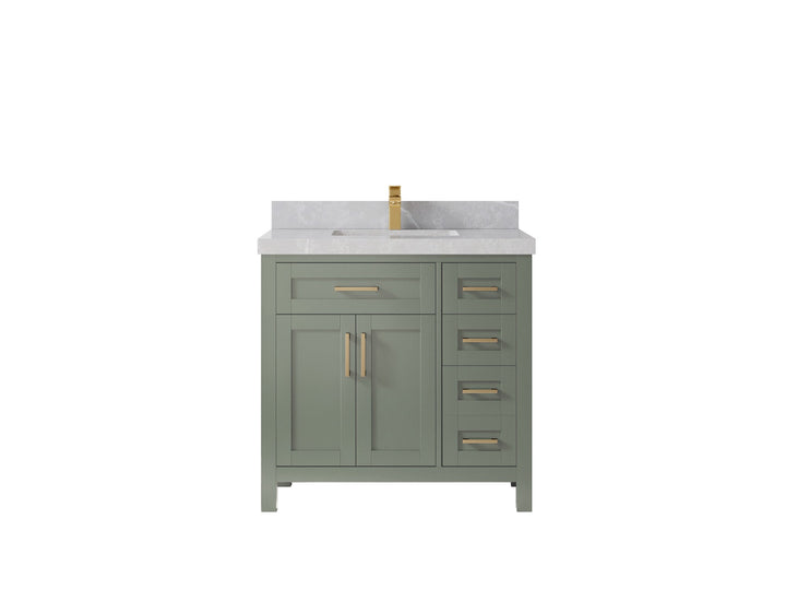 Cambridge 36 in. W x 22 in. D Single Center Sink Bathroom Vanity - photo 37