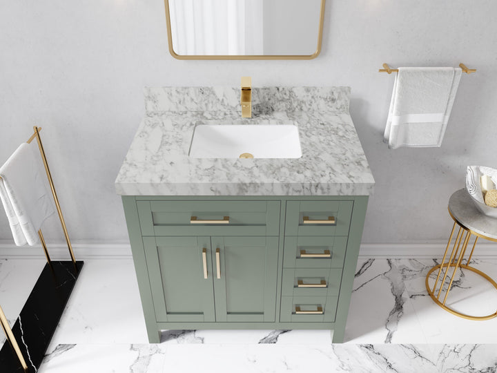 Cambridge 36 in. W x 22 in. D Single Center Sink Bathroom Vanity - photo 24