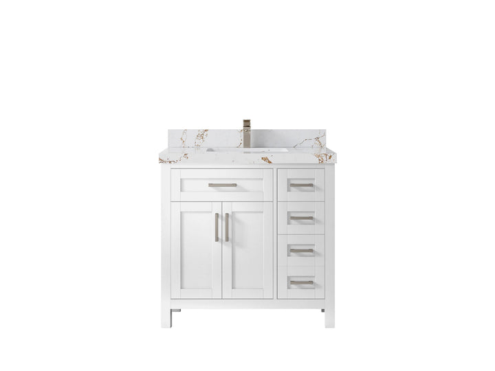 Cambridge 36 in. W x 22 in. D Single Center Sink Bathroom Vanity - photo 40