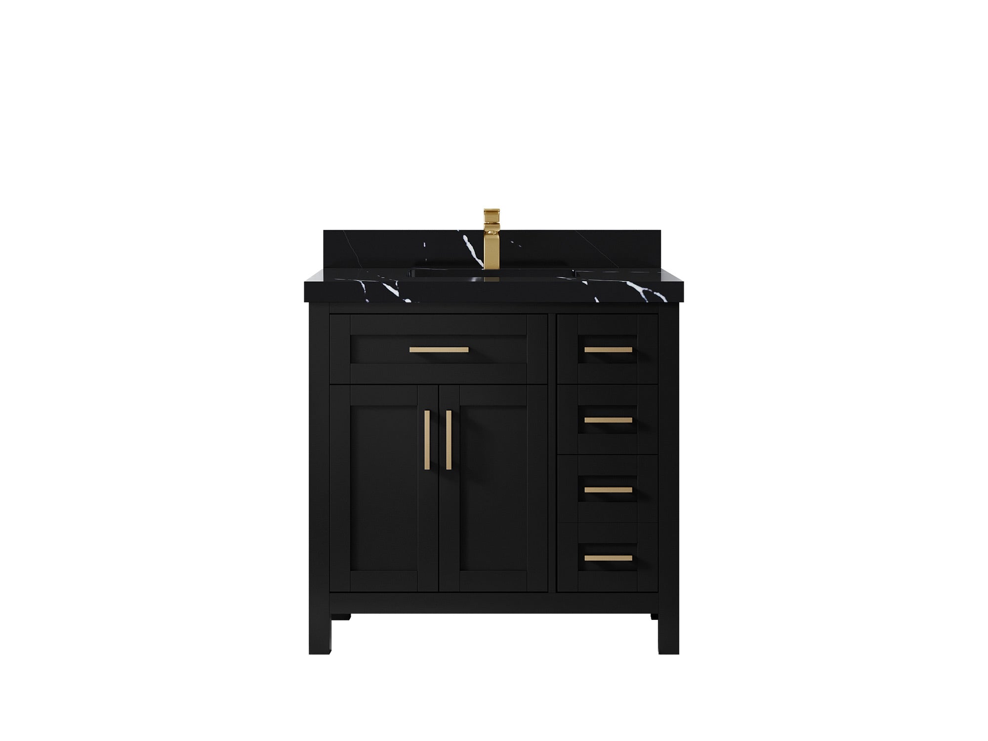 Cambridge 36 in. W x 22 in. D Single Center Sink Bathroom Vanity - Willow Bath and Vanity
