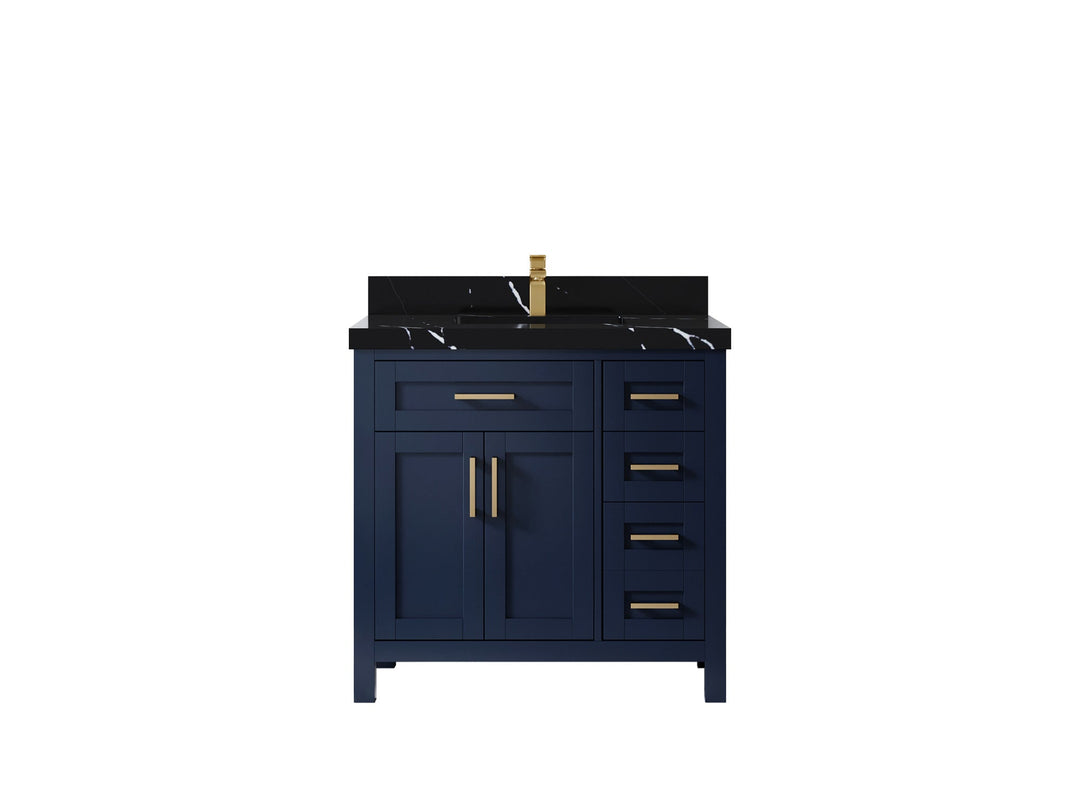 Cambridge 36 in. W x 22 in. D Single Center Sink Bathroom Vanity - Willow Bath and Vanity