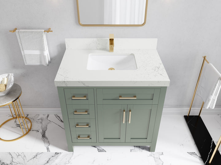 Cambridge 36 in. W x 22 in. D Single Center Sink Bathroom vanity - photo 40