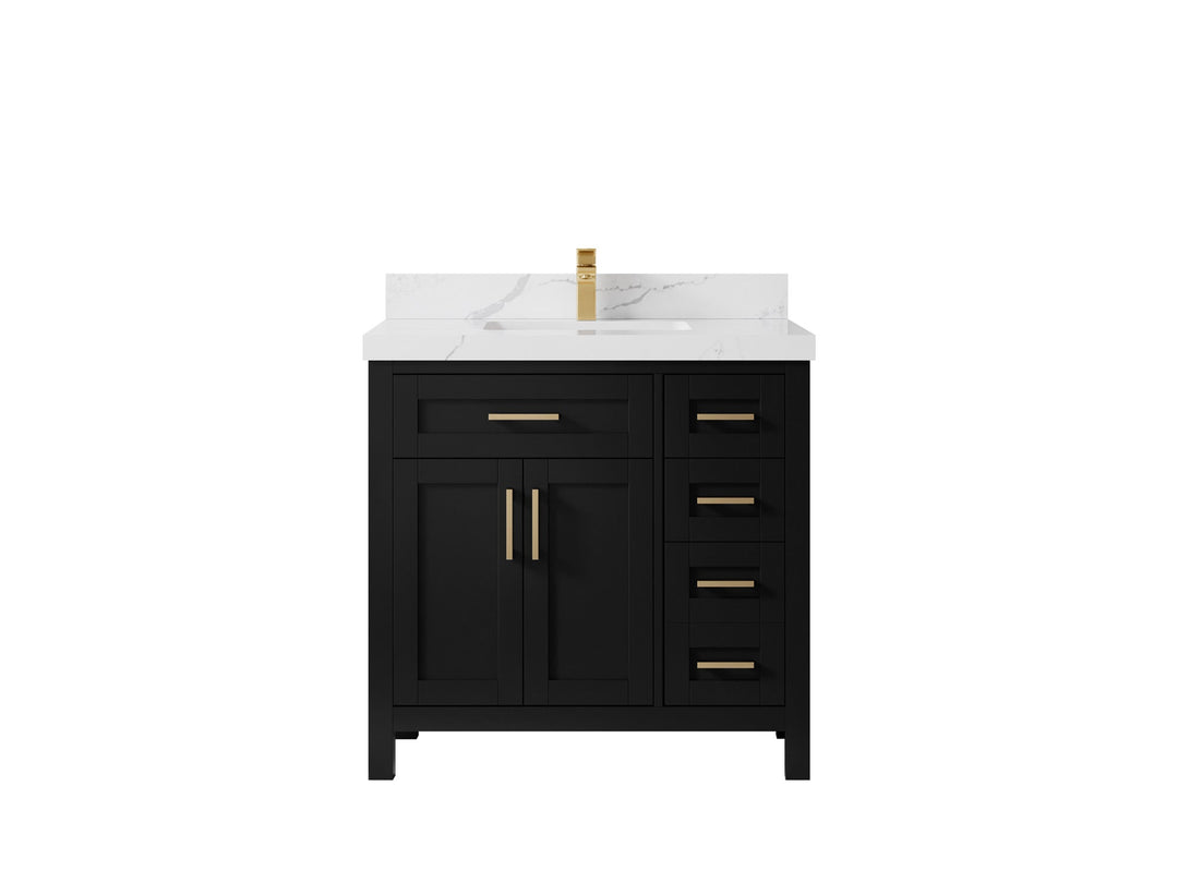 Cambridge 36 in. W x 22 in. D Single Center Sink Bathroom Vanity - Willow Bath and Vanity