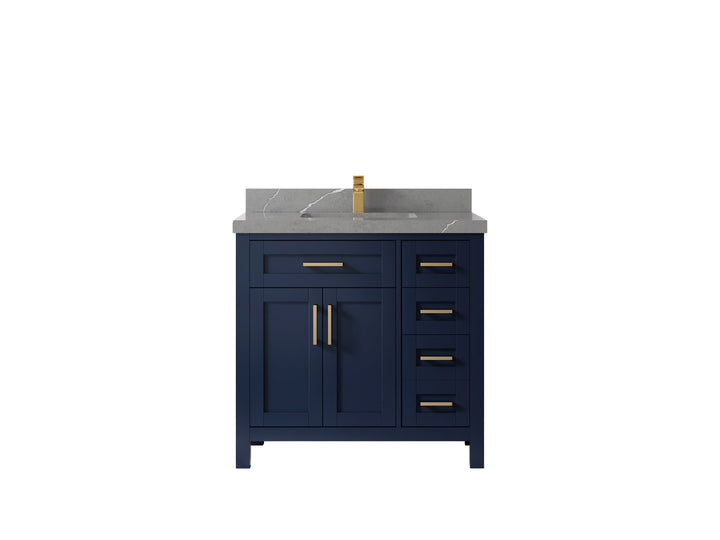 Cambridge 36 in. W x 22 in. D Single Center Sink Bathroom Vanity - photo 36