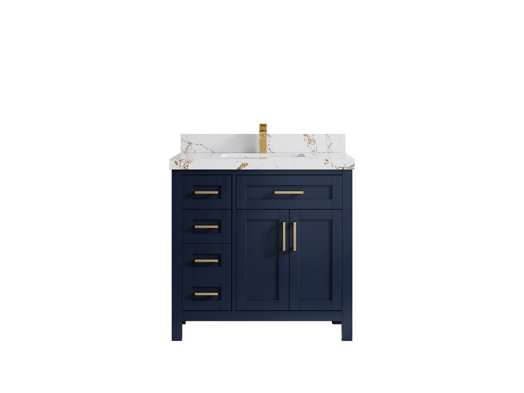 Cambridge 36 in. W x 22 in. D Single Center Sink Bathroom vanity - Willow Bath and Vanity