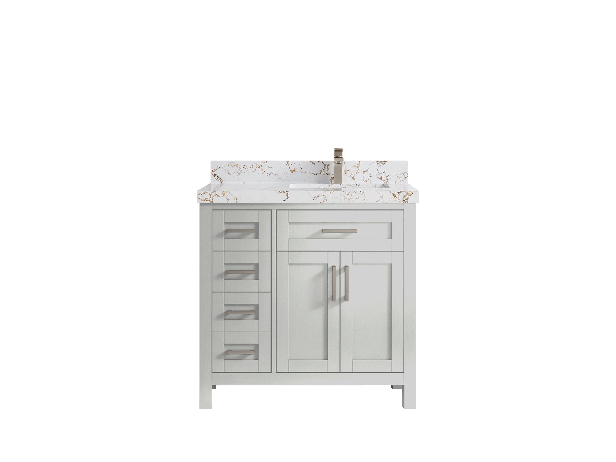 Cambridge 36 in. W x 22 in. D Single Center Sink Bathroom vanity - Willow Bath and Vanity