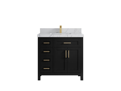 Cambridge 36 in. W x 22 in. D Single Center Sink Bathroom vanity - Willow Bath and Vanity