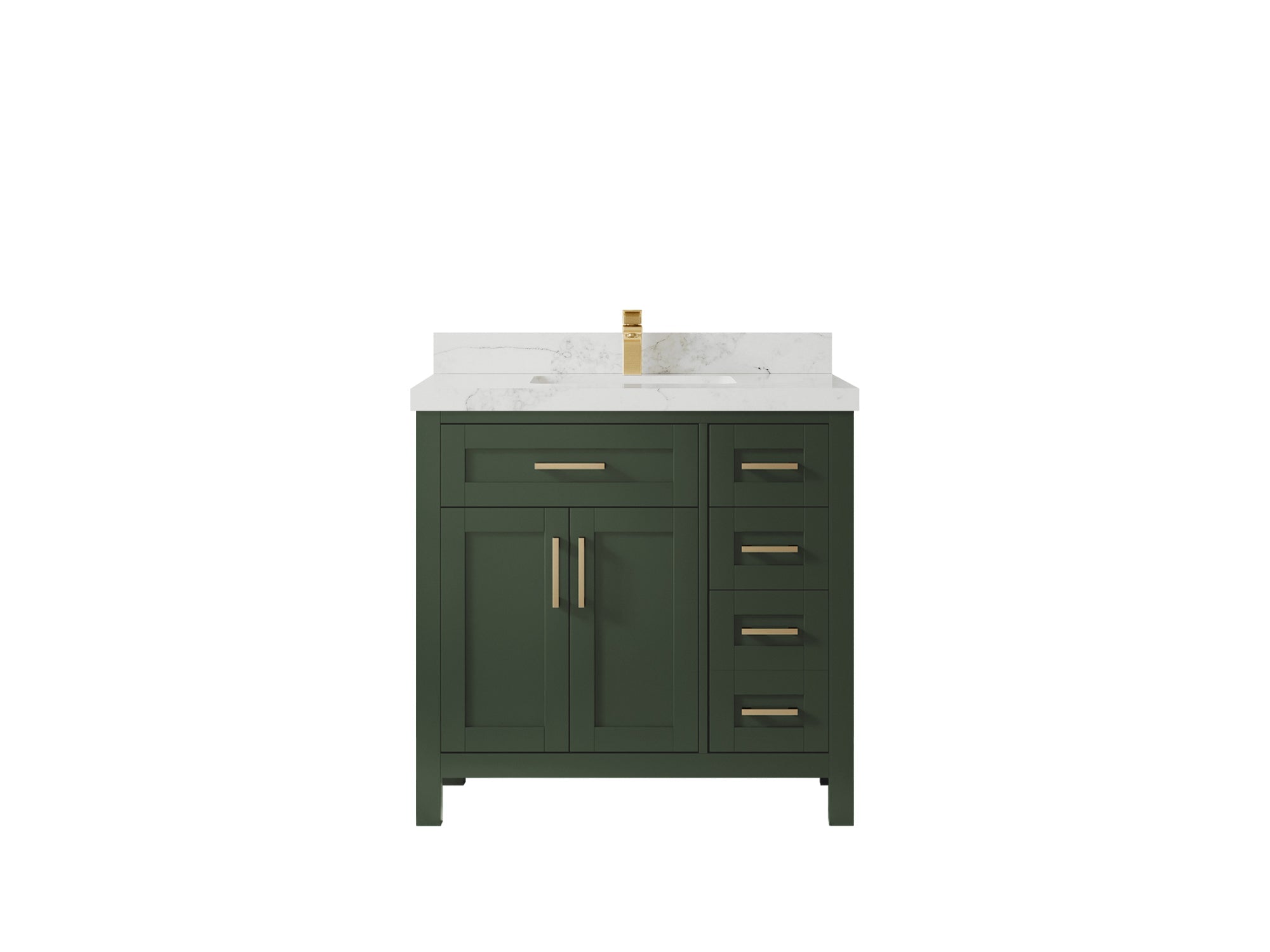 Cambridge 36 in. W x 22 in. D Single Center Sink Bathroom Vanity - Willow Bath and Vanity