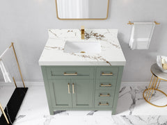 Cambridge 36 in. W x 22 in. D Single Center Sink Bathroom Vanity - photo 34