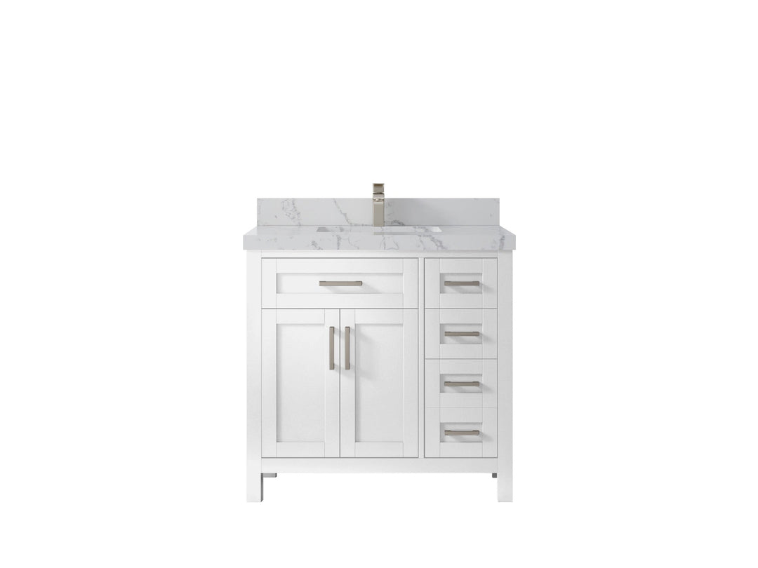 Cambridge 36 in. W x 22 in. D Single Center Sink Bathroom Vanity - Willow Bath and Vanity