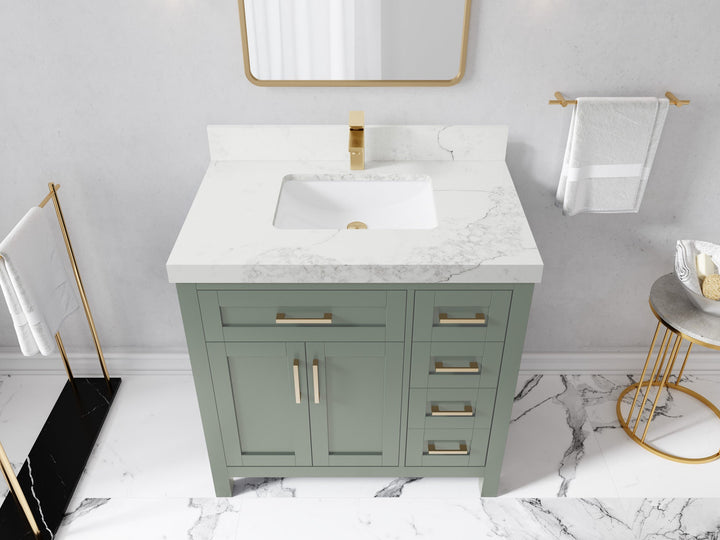 Cambridge 36 in. W x 22 in. D Single Center Sink Bathroom Vanity - photo 20