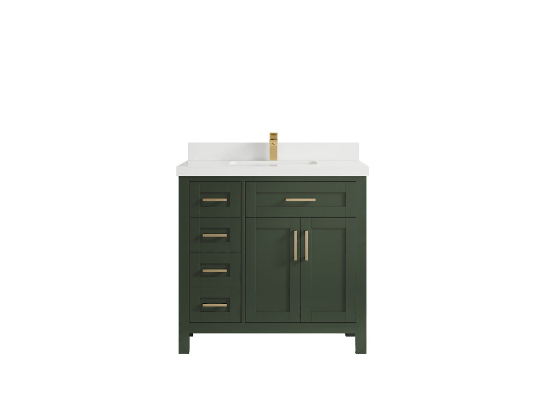 Cambridge 36 in. W x 22 in. D Single Center Sink Bathroom vanity - Willow Bath and Vanity