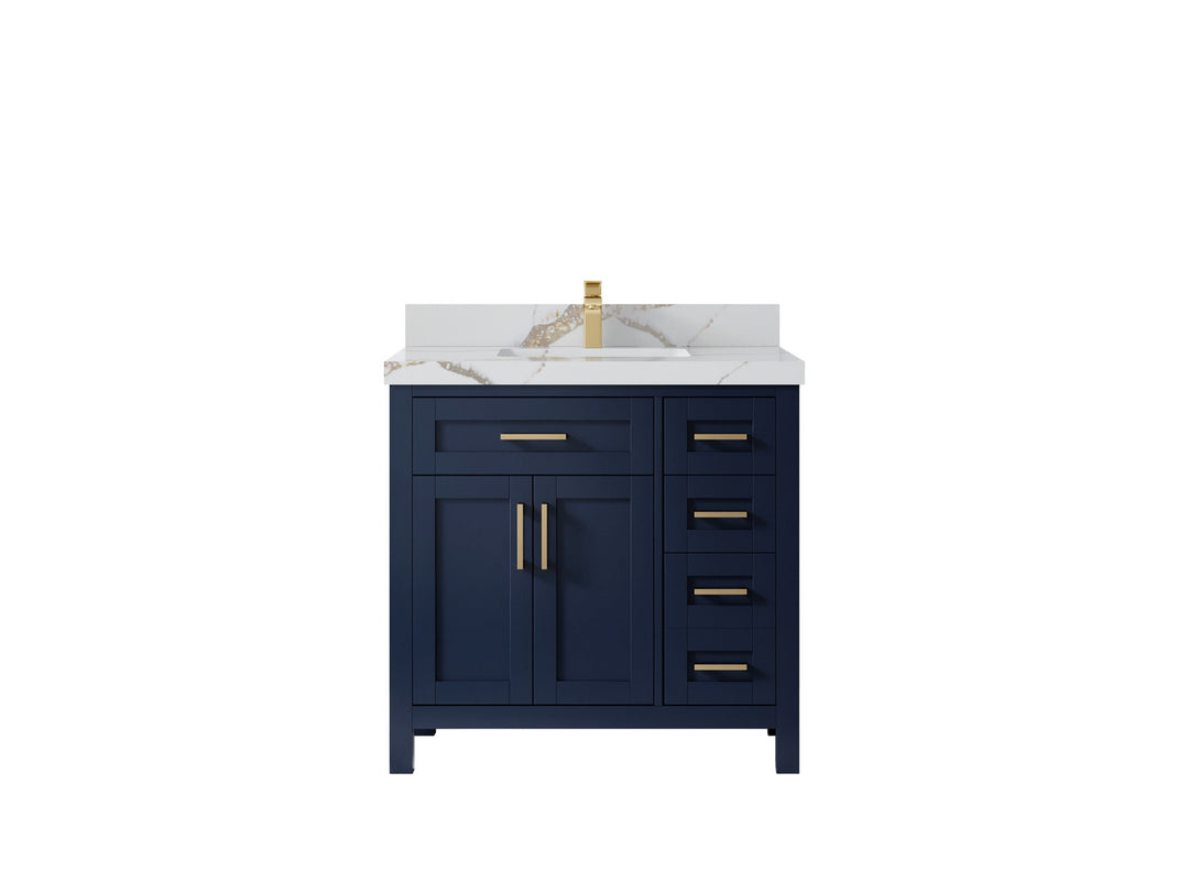 Cambridge 36 in. W x 22 in. D Single Center Sink Bathroom Vanity - Willow Bath and Vanity