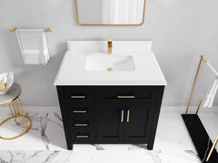 Cambridge 36 in. W x 22 in. D Single Center Sink Bathroom vanity - photo 31