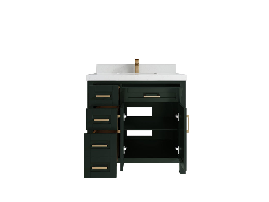 Cambridge 36 in. W x 22 in. D Single Center Sink Bathroom vanity - Willow Bath and Vanity