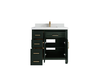 Cambridge 36 in. W x 22 in. D Single Center Sink Bathroom vanity - Willow Bath and Vanity