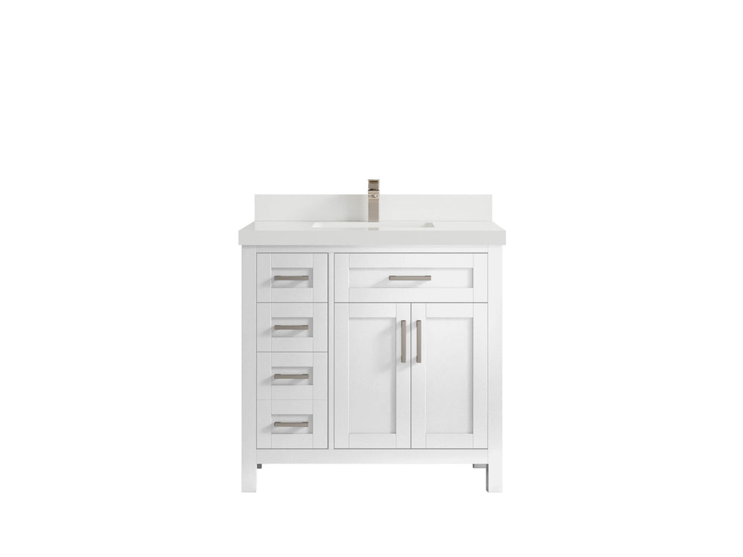 Cambridge 36 in. W x 22 in. D Single Center Sink Bathroom vanity - Willow Bath and Vanity