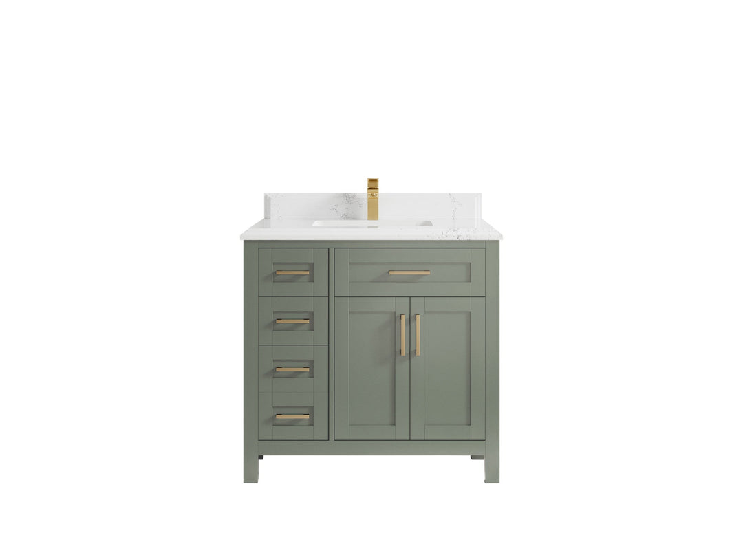 Cambridge 36 in. W x 22 in. D Single Center Sink Bathroom vanity - Willow Bath and Vanity