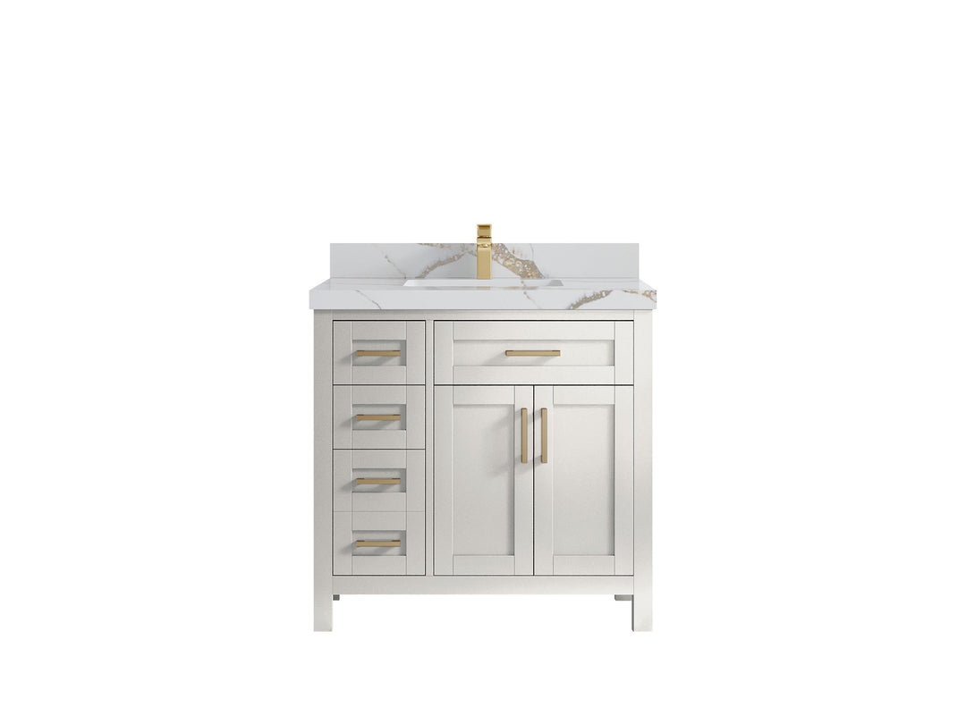Cambridge 36 in. W x 22 in. D Single Center Sink Bathroom vanity - Willow Bath and Vanity