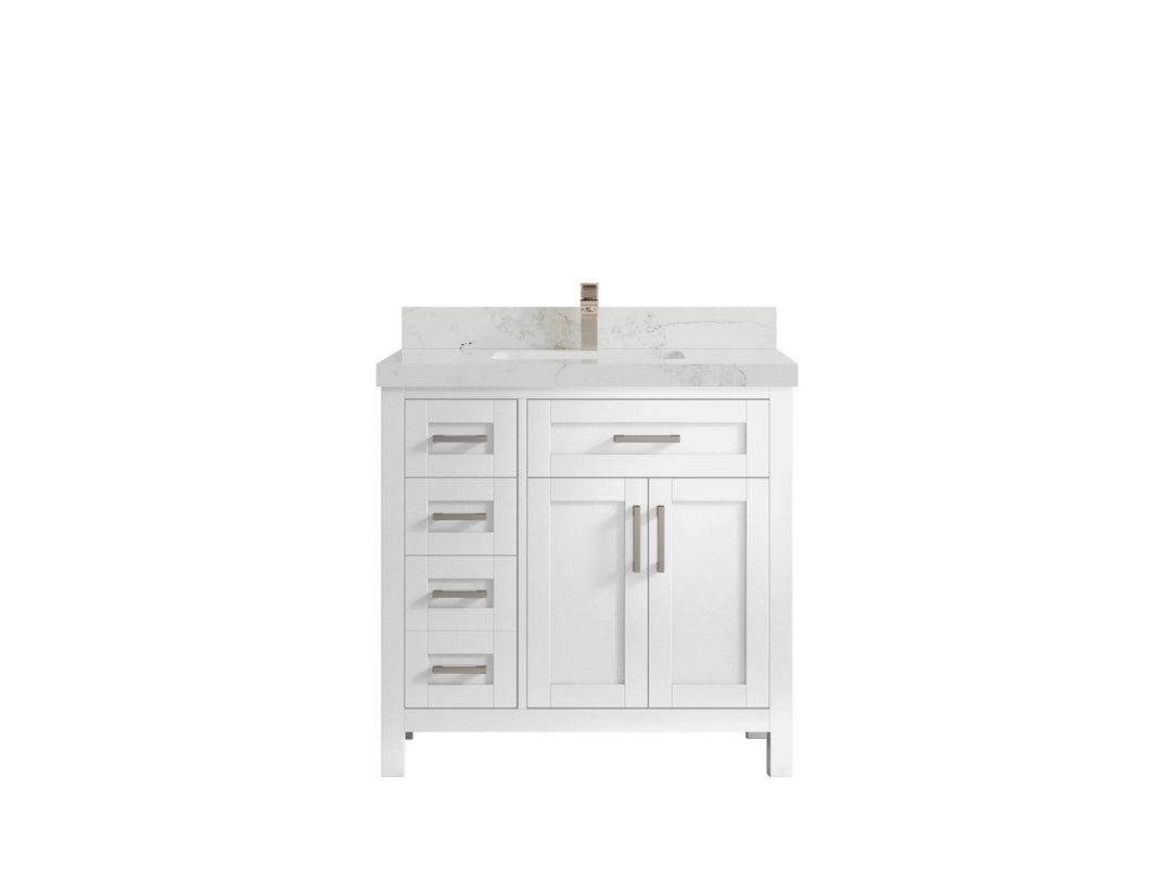 Cambridge 36 in. W x 22 in. D Single Center Sink Bathroom vanity - Willow Bath and Vanity