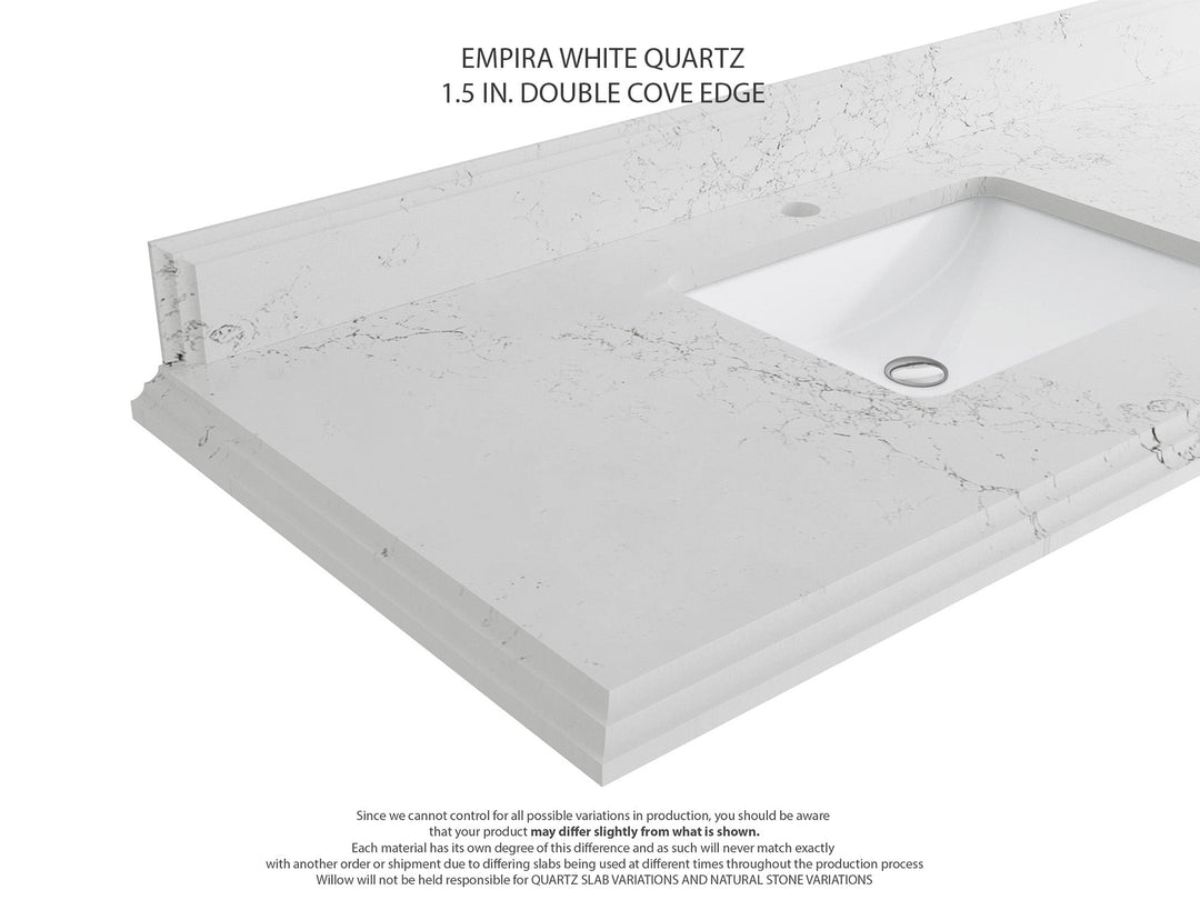 Cambridge 36 in. W x 22 in. D Single Center Sink Bathroom vanity - Willow Bath and Vanity