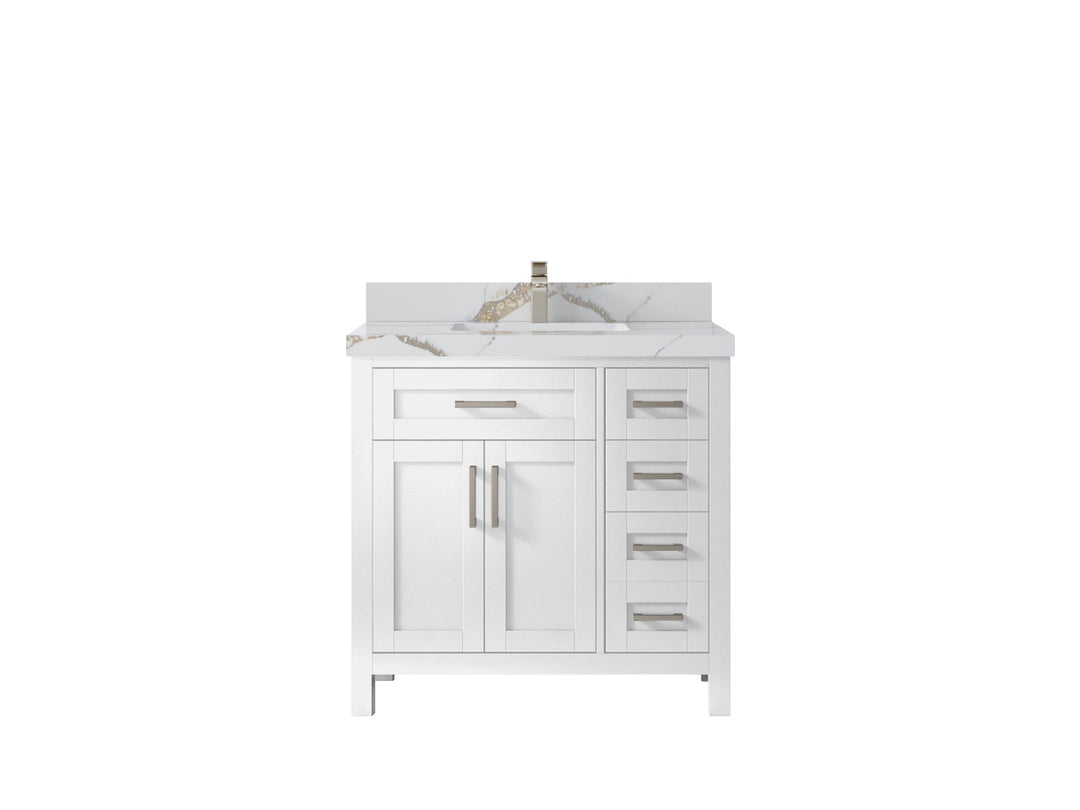 Cambridge 36 in. W x 22 in. D Single Center Sink Bathroom Vanity - Willow Bath and Vanity