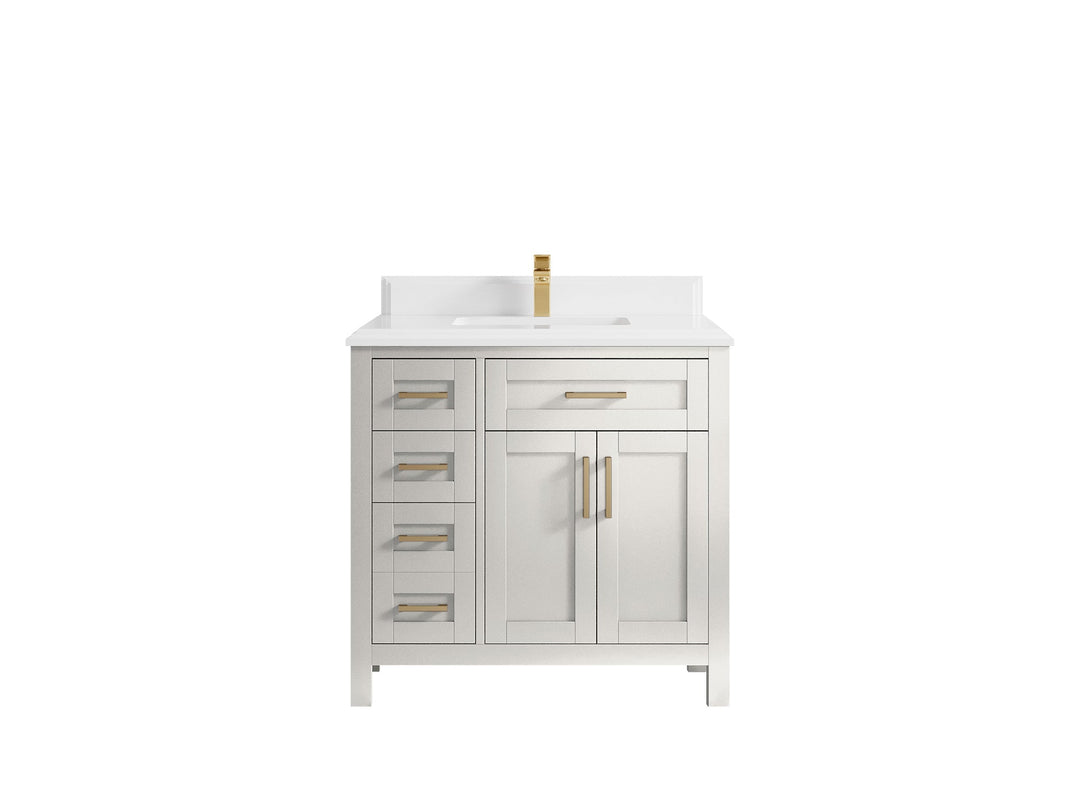 Cambridge 36 in. W x 22 in. D Single Center Sink Bathroom vanity - Willow Bath and Vanity