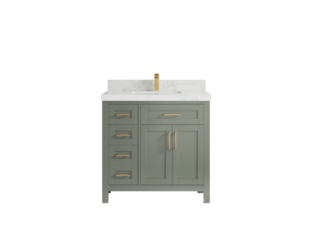 Cambridge 36 in. W x 22 in. D Single Center Sink Bathroom vanity - Willow Bath and Vanity