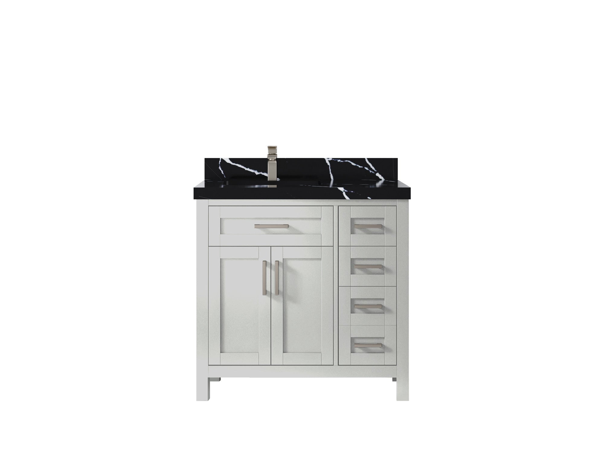 Cambridge 36 in. W x 22 in. D Single Center Sink Bathroom Vanity - Willow Bath and Vanity
