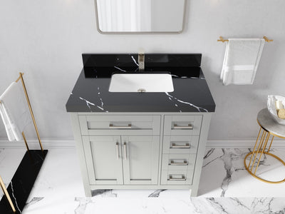 Cambridge 36 in. W x 22 in. D Single Center Sink Bathroom Vanity - Willow Bath and Vanity
