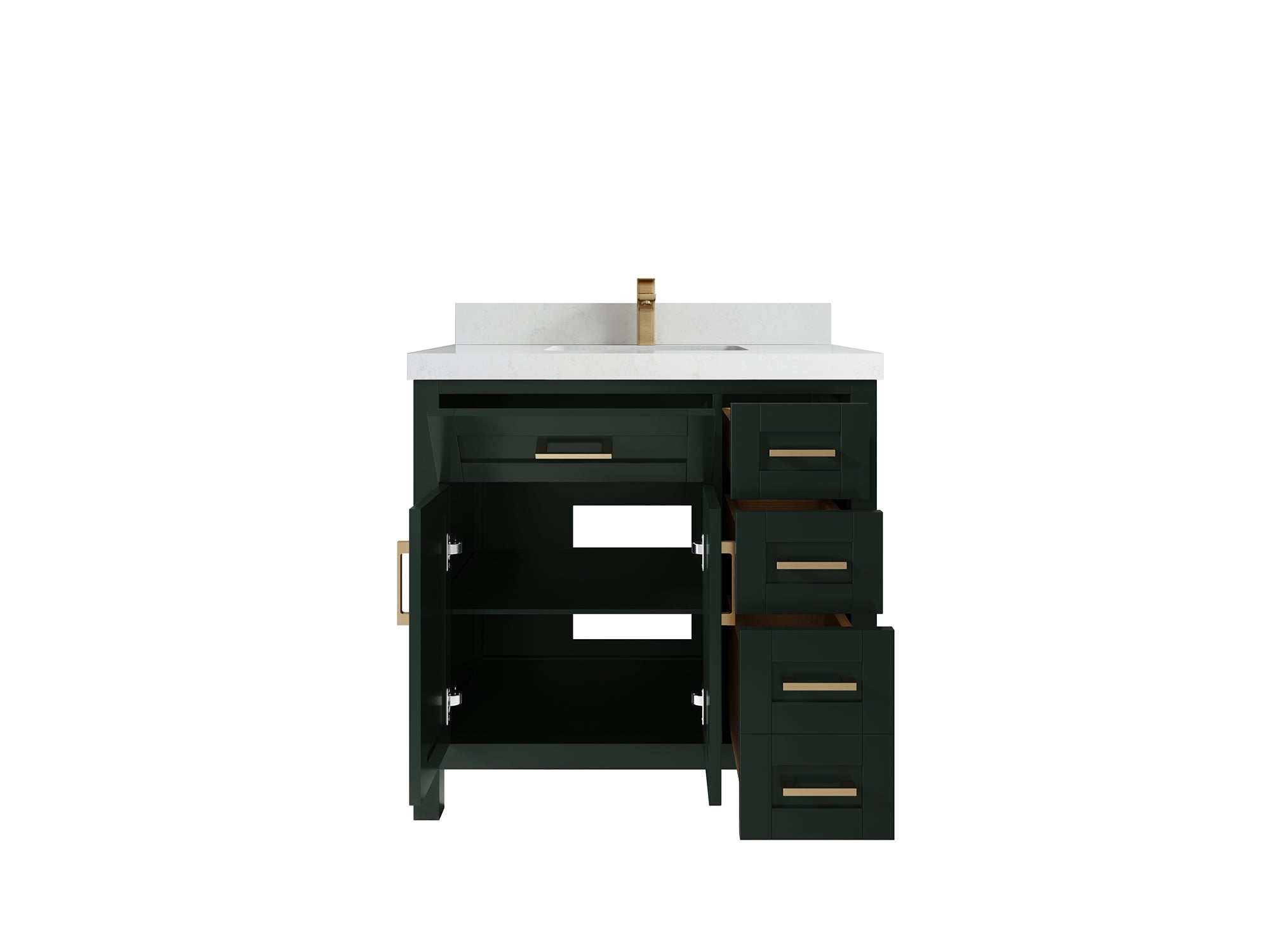 Cambridge 36 in. W x 22 in. D Single Center Sink Bathroom Vanity - Willow Bath and Vanity