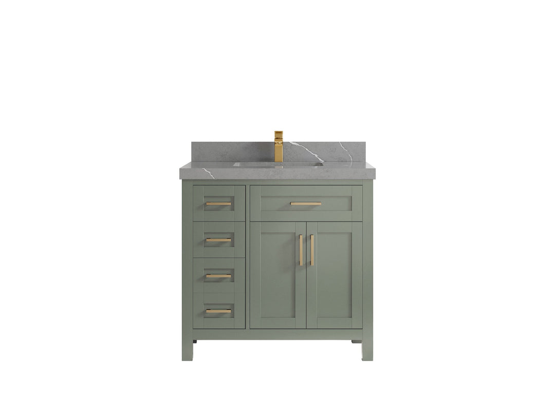 Cambridge 36 in. W x 22 in. D Single Center Sink Bathroom vanity - Willow Bath and Vanity