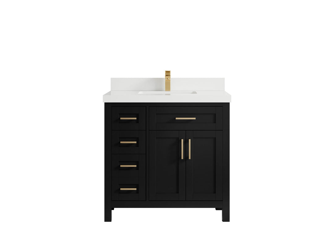 Cambridge 36 in. W x 22 in. D Single Center Sink Bathroom vanity - Willow Bath and Vanity