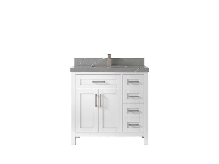 Cambridge 36 in. W x 22 in. D Single Center Sink Bathroom Vanity - photo 36